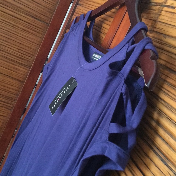 Boundaries Crossed Top in Navy by Fashion Nova 3x - Picture 3 of 3